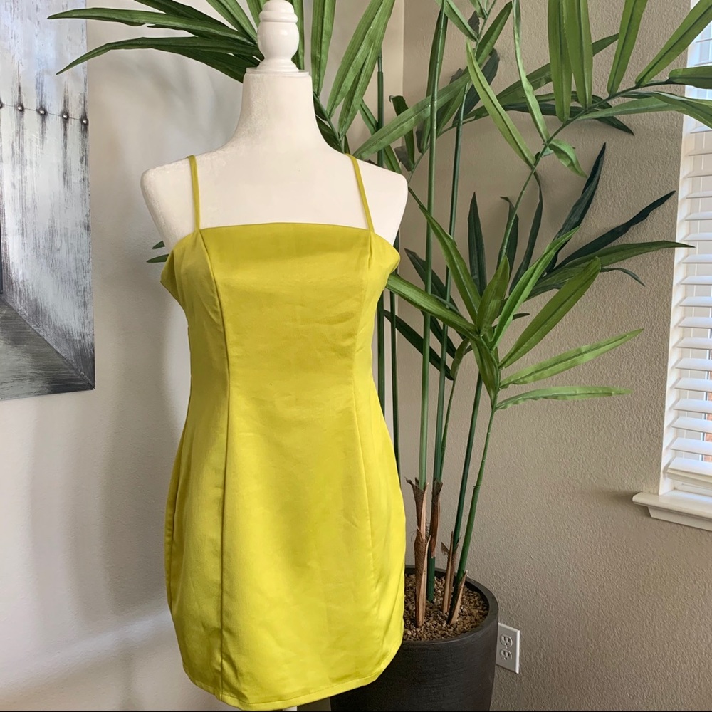 Superdown Lime Mini Dress